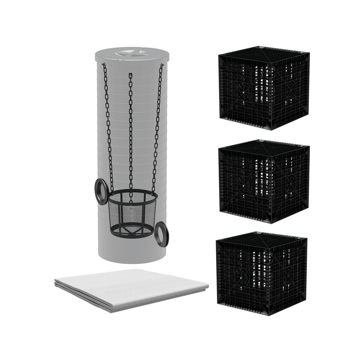 AQa.Line Sickerbox Set "easy" inkl. Vorfilter - 615 L bis 2460 L