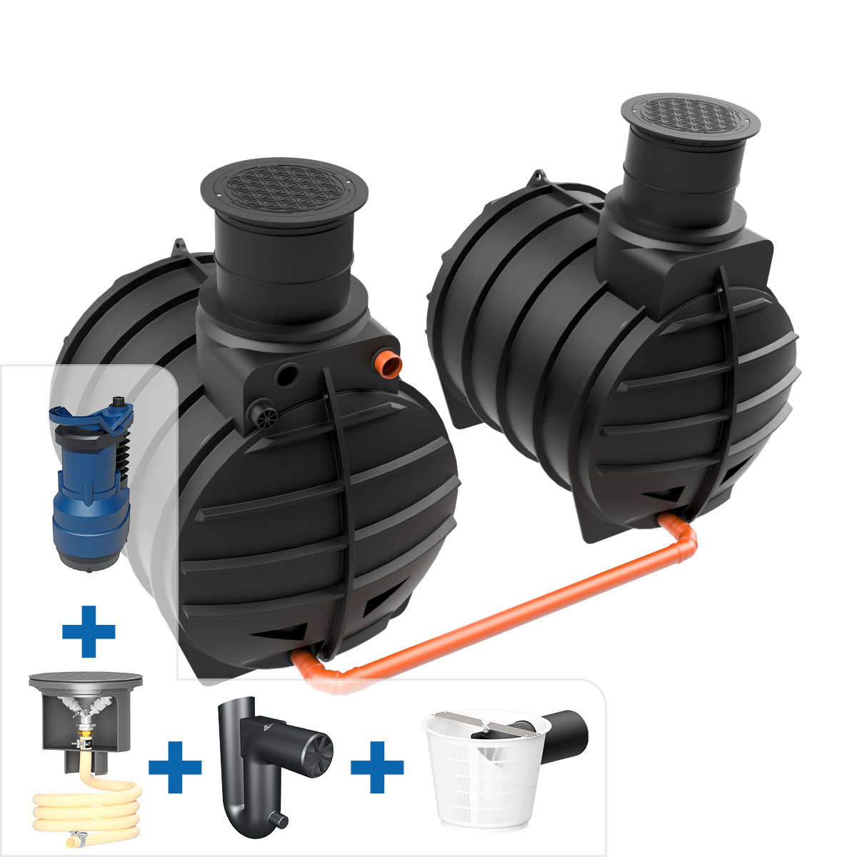 AQa.Line Gartenanlage 8900 L inkl. Abdeckung