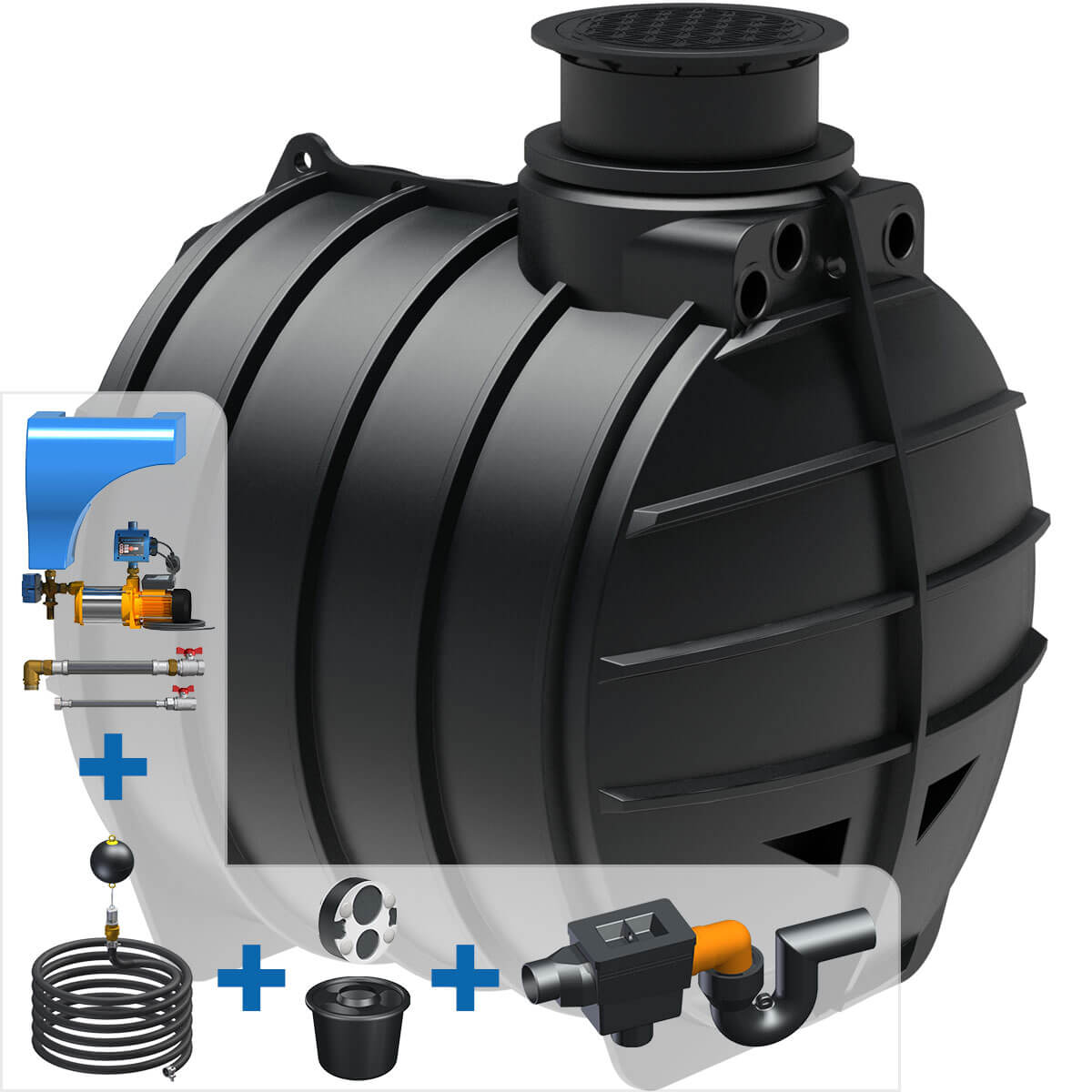 AQa.Line Hausanlage 6000 L inkl. Abdeckung