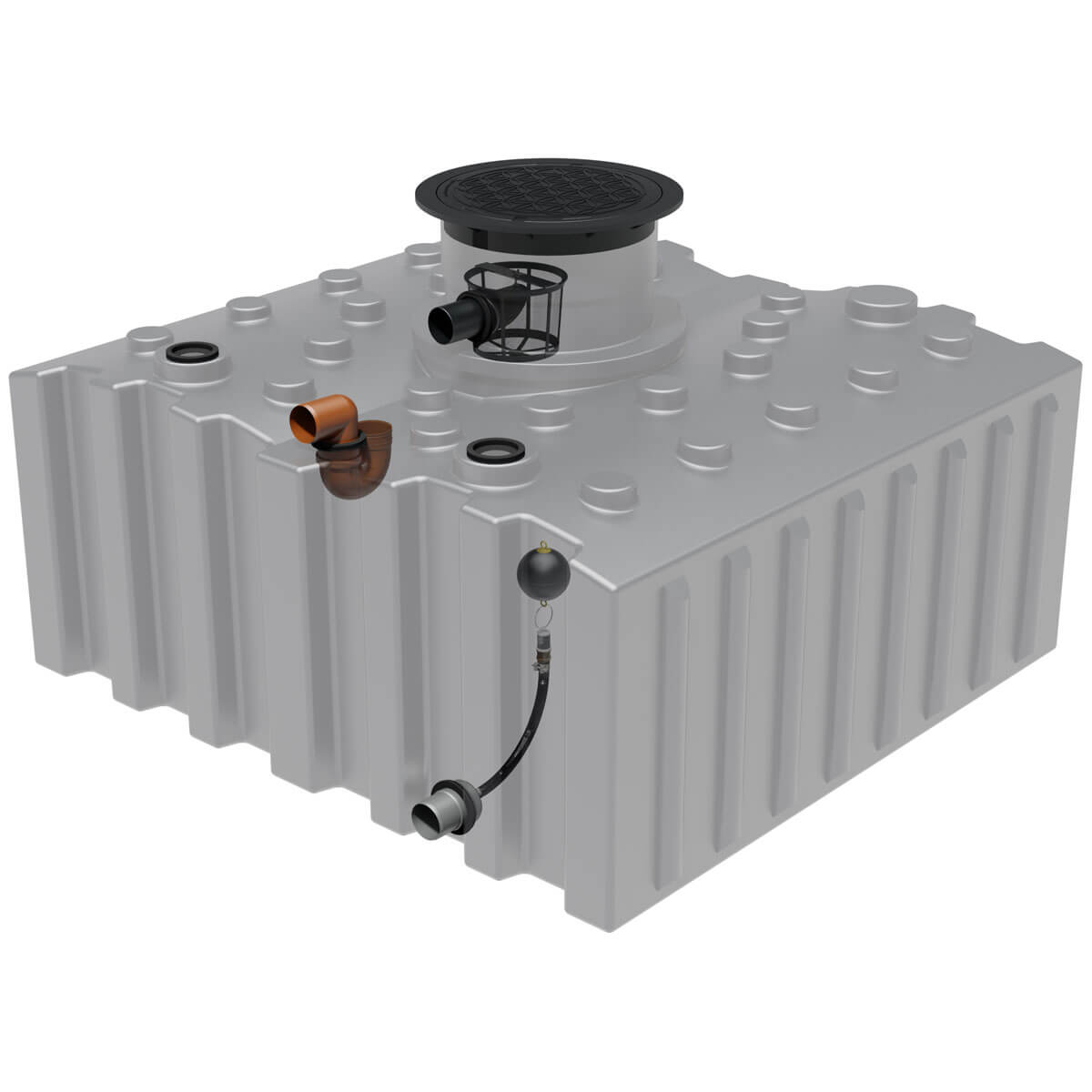 AQa.Line Retentionszisterne Flachtank 5000 L inkl. Abdeckung