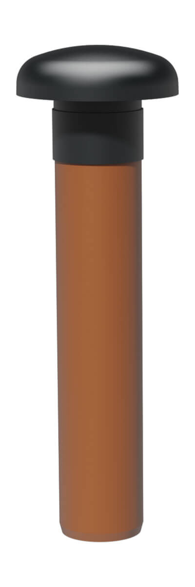 Be- und Entlüfter mit 500 mm KG-Rohr DN100