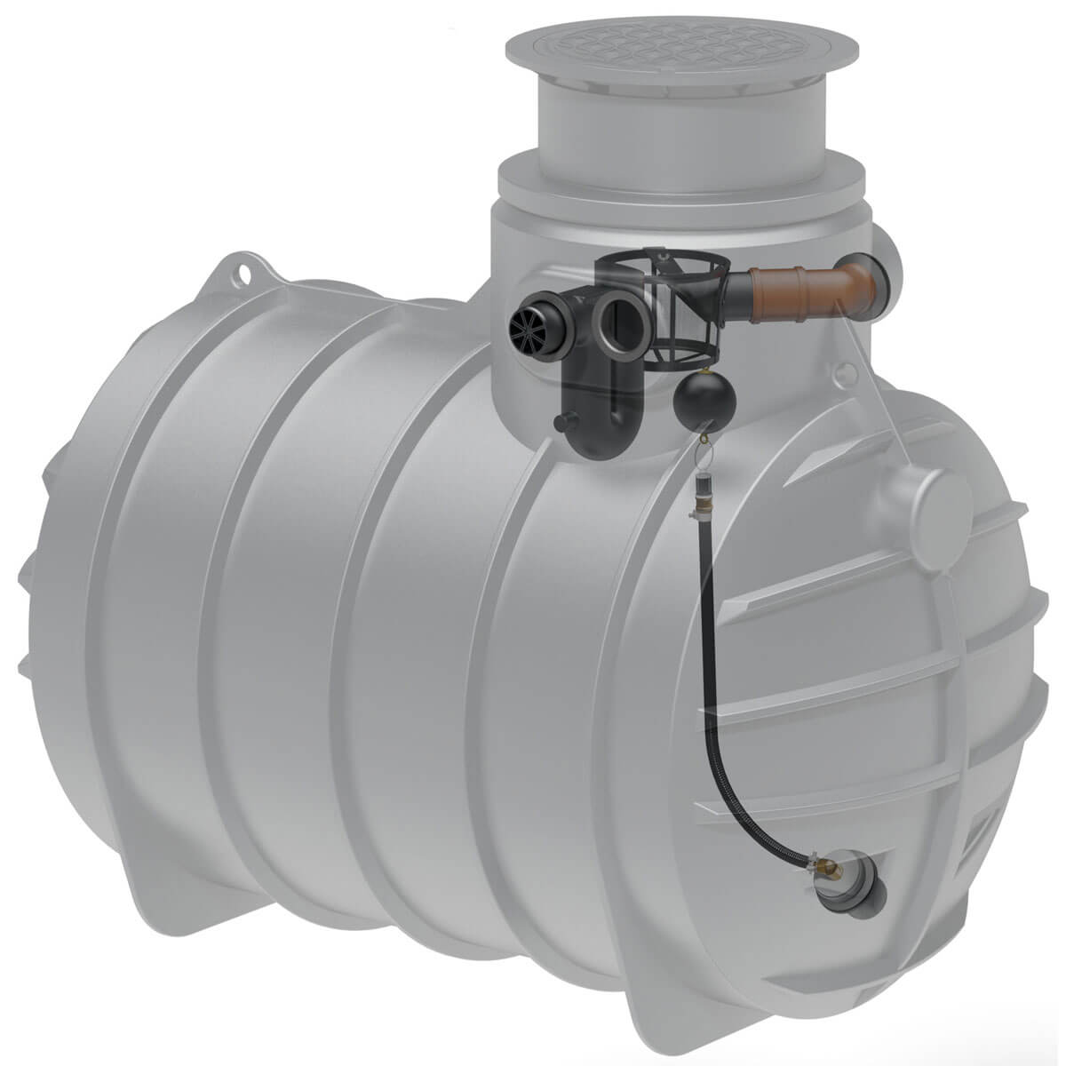 AQa.Line Retentionszisterne 3400 L inkl. Abdeckung