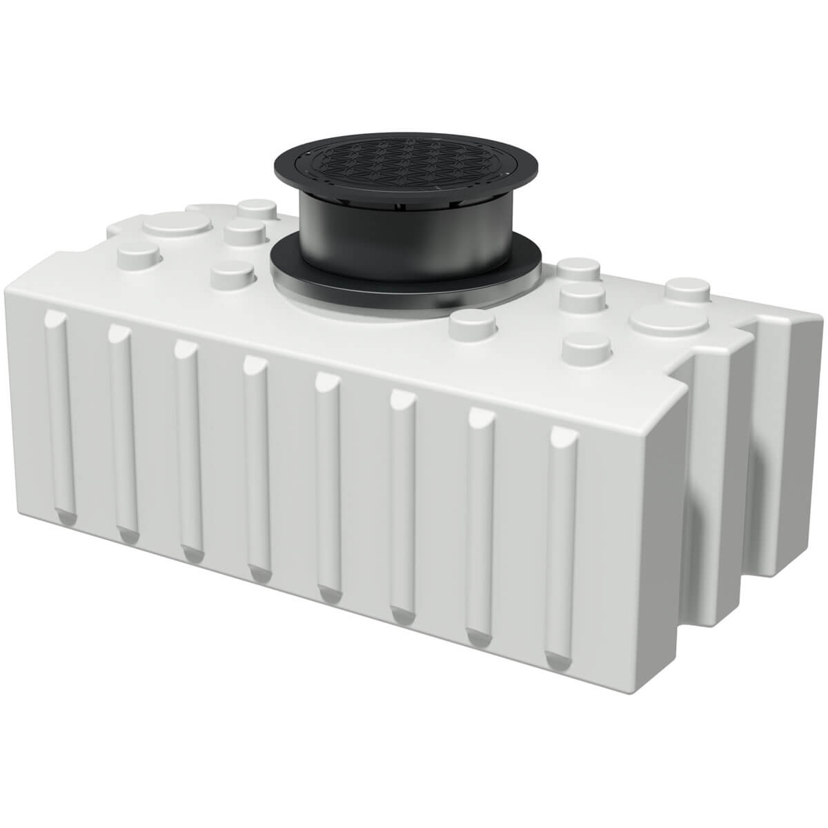 AQa.Line Trinkwasserspeicher Flachtank 2000 L inkl. Abdeckung