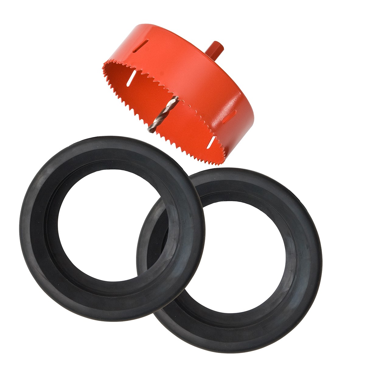 AQa.Line Montageset - Lochsäge und 2 Gummilippendichtungen DN110